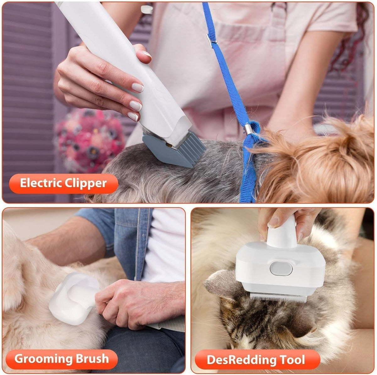 12-in-1 Pet Grooming Vacuum Kit