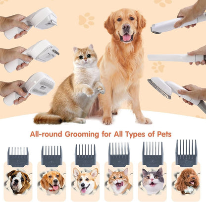 12-in-1 Pet Grooming Vacuum Kit