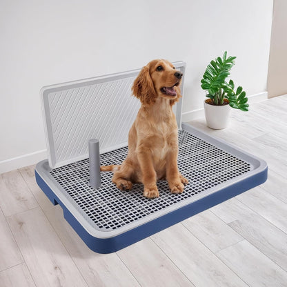 Large Dog Potty Training Tray with High Splash Wall