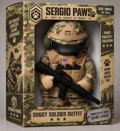 Doggy Soldier Outfit