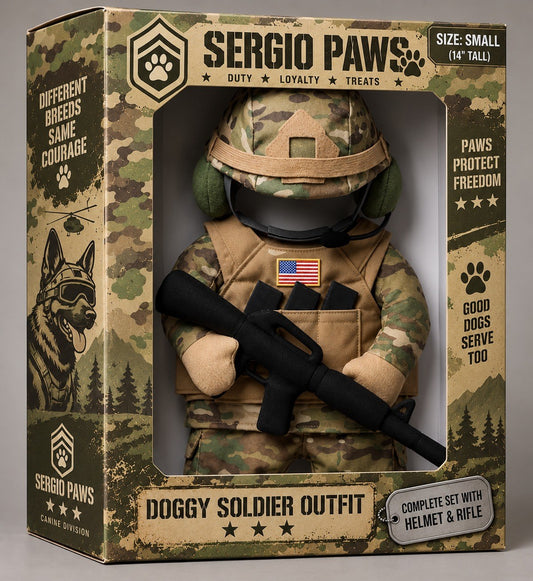 Doggy Soldier Outfit