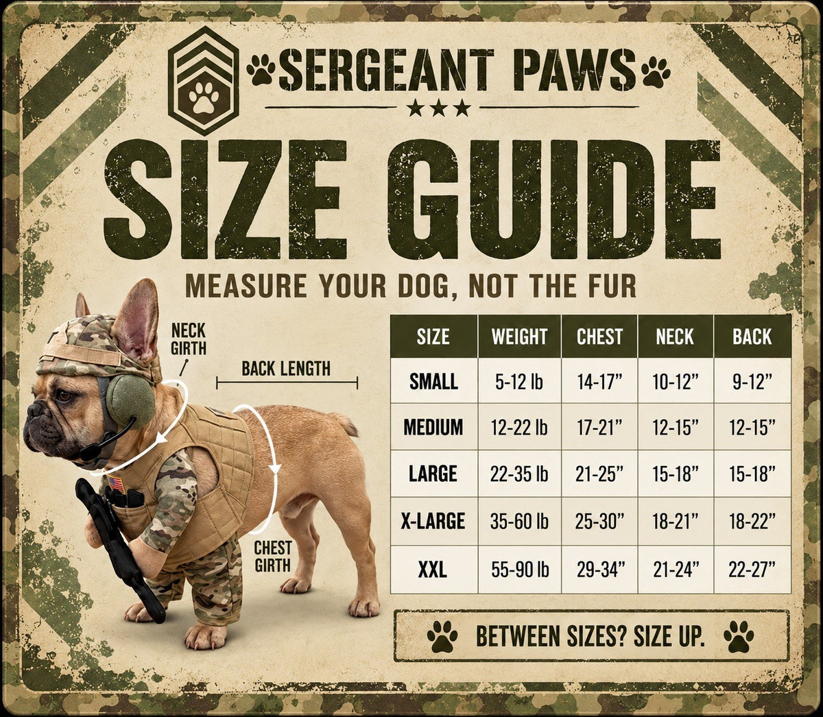 Doggy Soldier Outfit