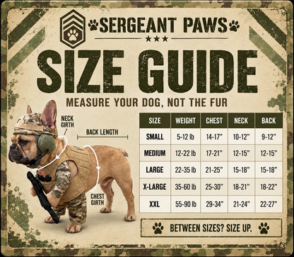 Doggy Soldier Outfit