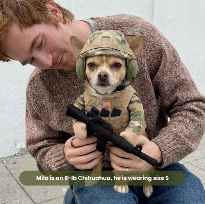 Doggy Soldier Outfit