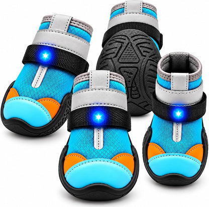 LED Light-Up Dog Boots
